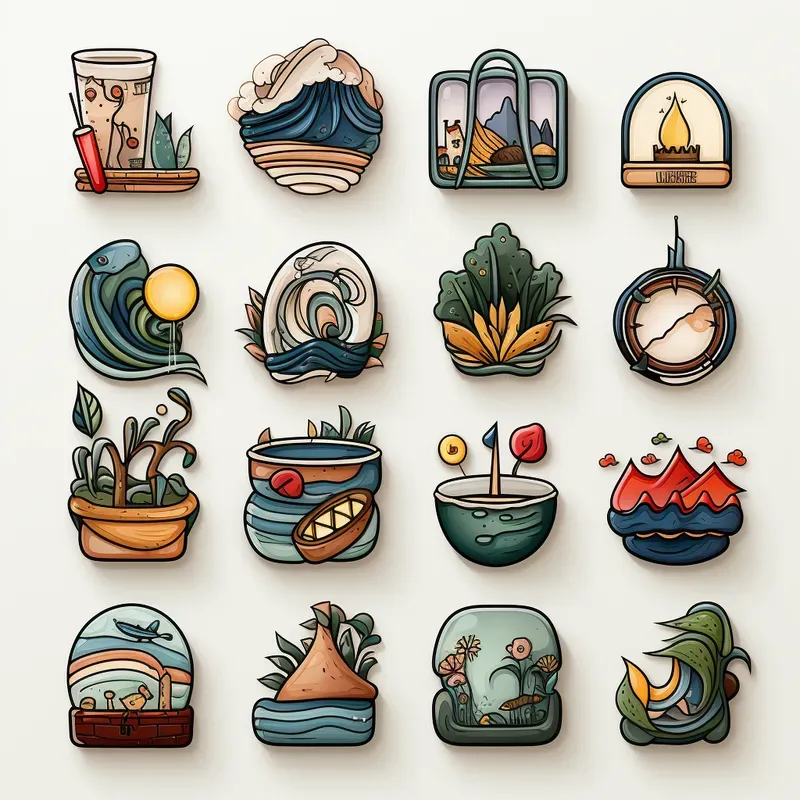 Harmonious Icon Illustrations Uxuis