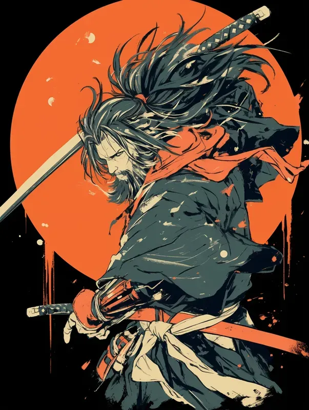 Anime Samurai T Shirt Designs