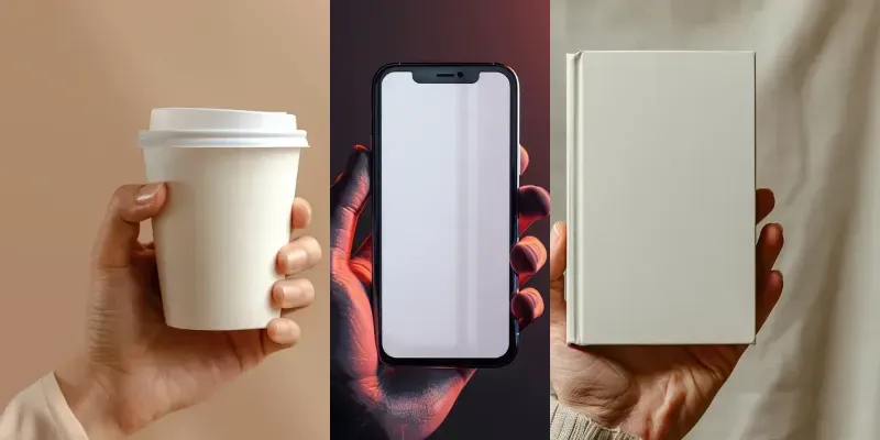 Realistic Hand Mockups generated by undefined