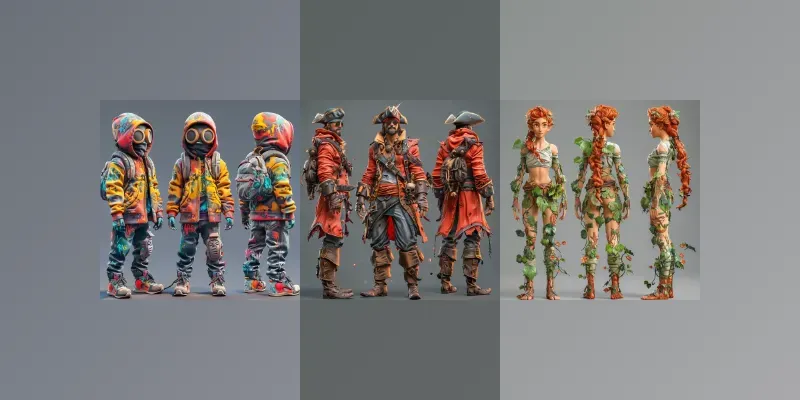 Exquisite 3D Character Sheet generated by undefined