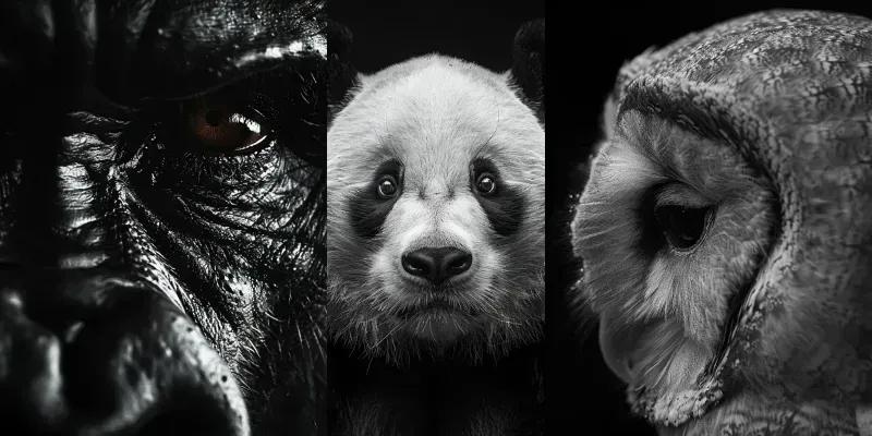 Animals In Noir generated by undefined