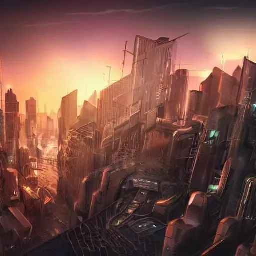 Futuristic City Landscape