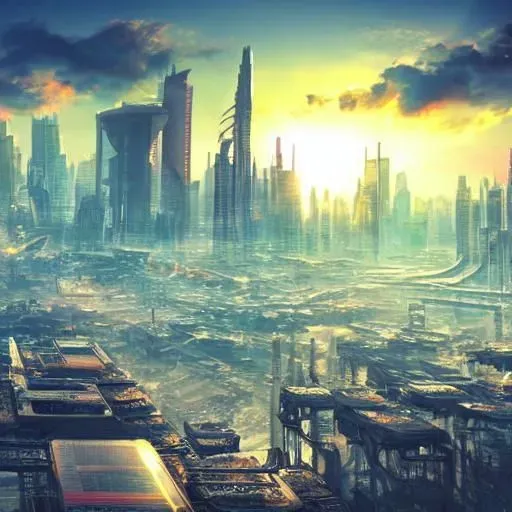 Futuristic City Landscape
