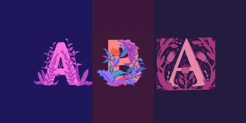 Floral Intricate Typographic Letters generated by undefined