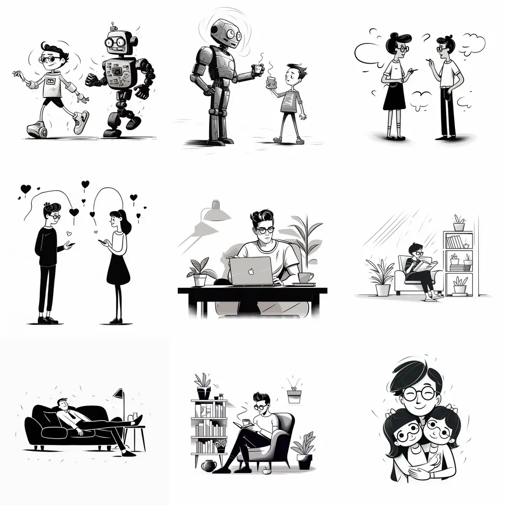 Notion Style Illustrations