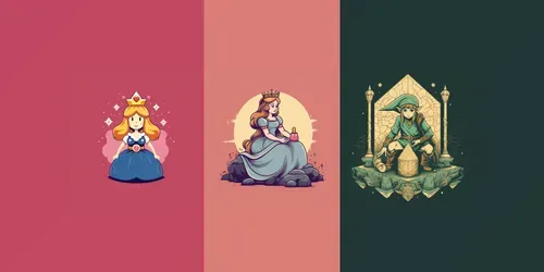 Tshirt Design Vintages Game Characters generated by midjourney