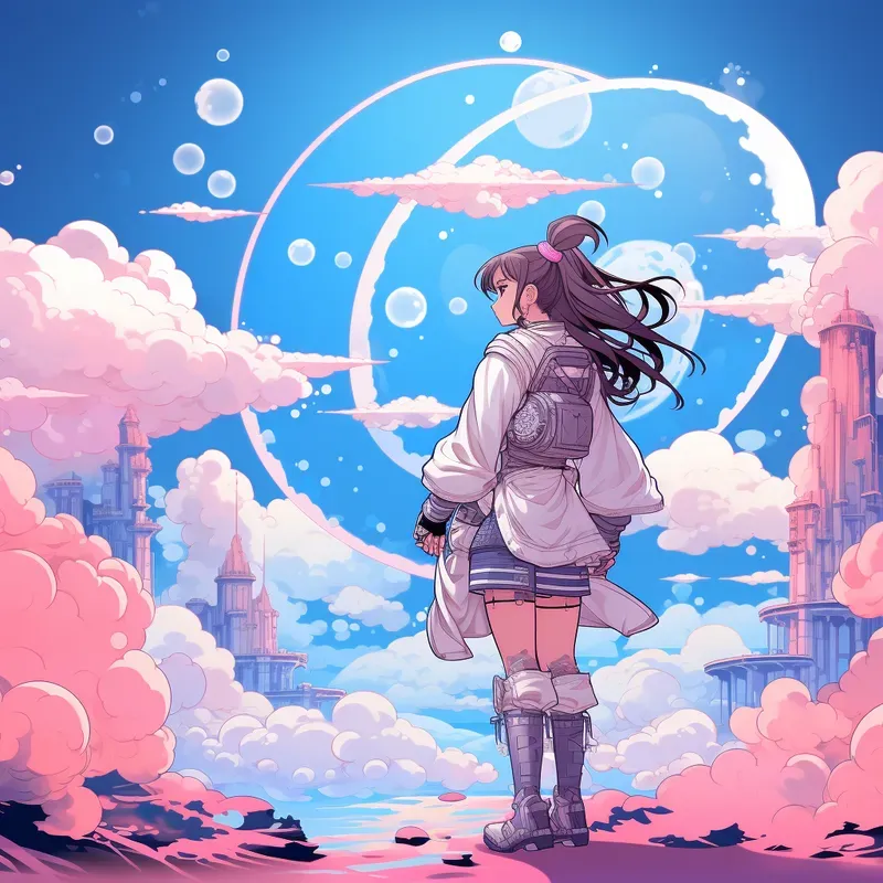 Anime Soft Pastel Characters And Scenes