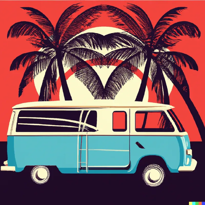 Retro Van Poster