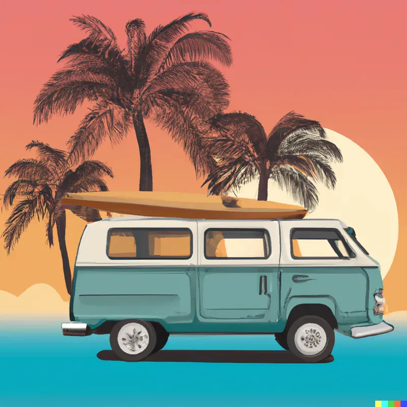 Retro Van Poster