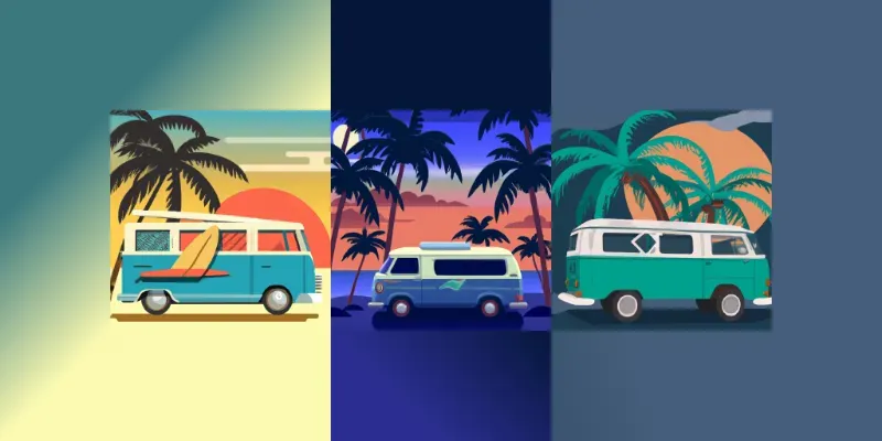 Retro Van Poster generated by undefined