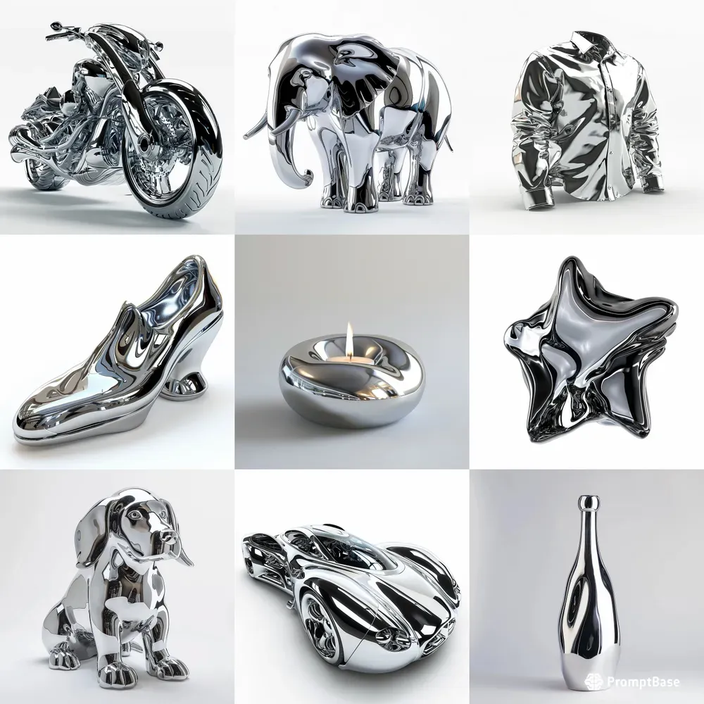 Liquid Chrome Objects