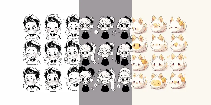 Stable 12 Grid Diagram Emoji Packs generated by undefined