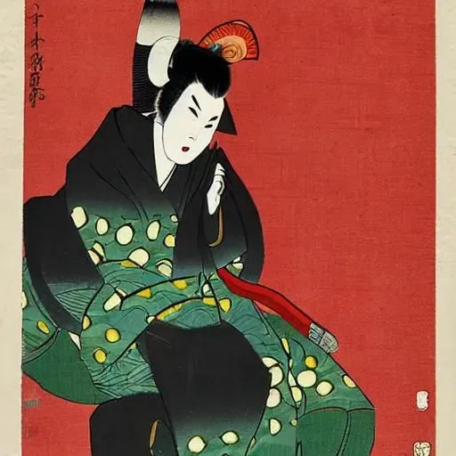 Japanese Kabuki Character