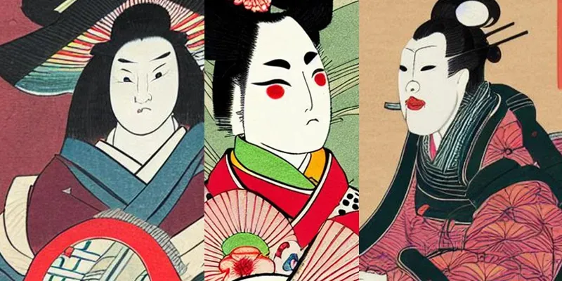 Japanese Kabuki Character generated by undefined