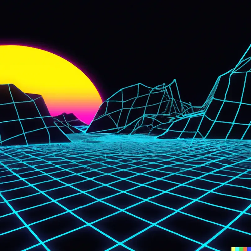 80s Styled Landscape