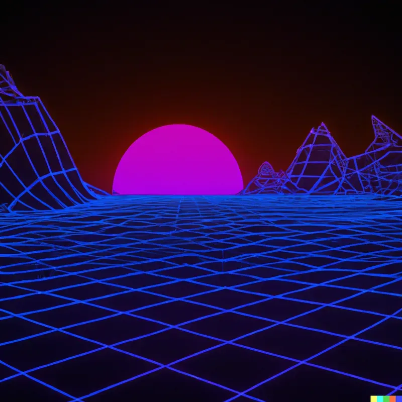 80s Styled Landscape