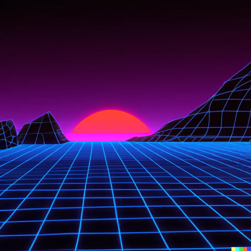 80s Styled Landscape