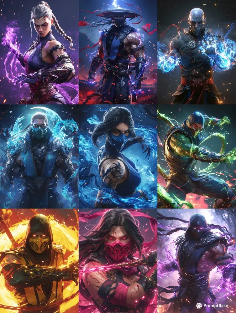 Realistic Niji Mortal Kombat Characters