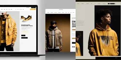 Urban Clothing E-commerce Websites generated by midjourney