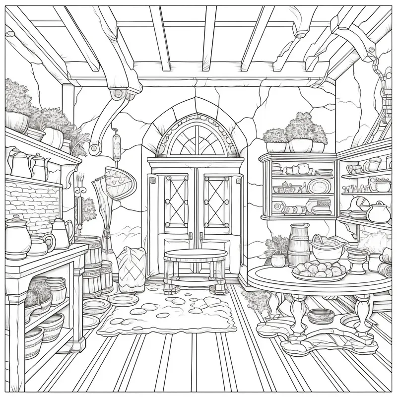 Adult Coloring Book Pages Home Interiors