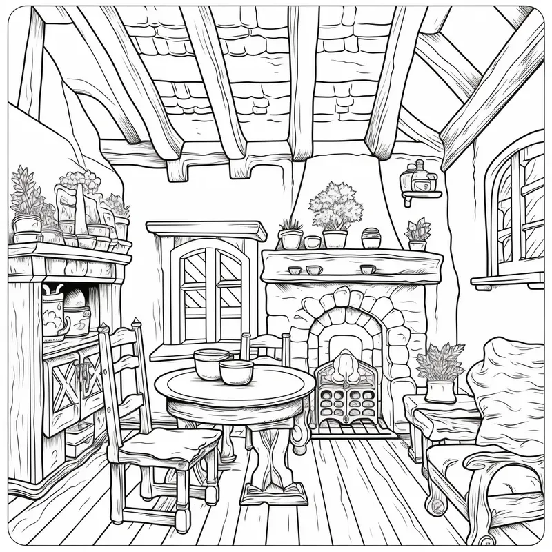 Adult Coloring Book Pages Home Interiors