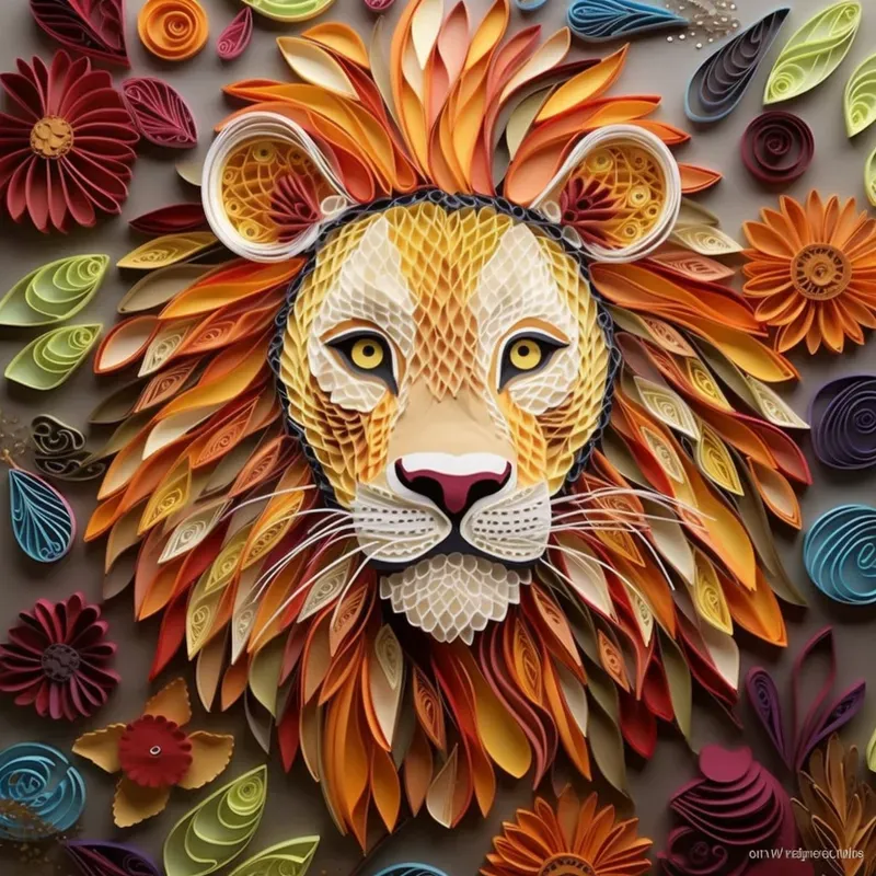 Realistic Artistic Art Paper Compositions