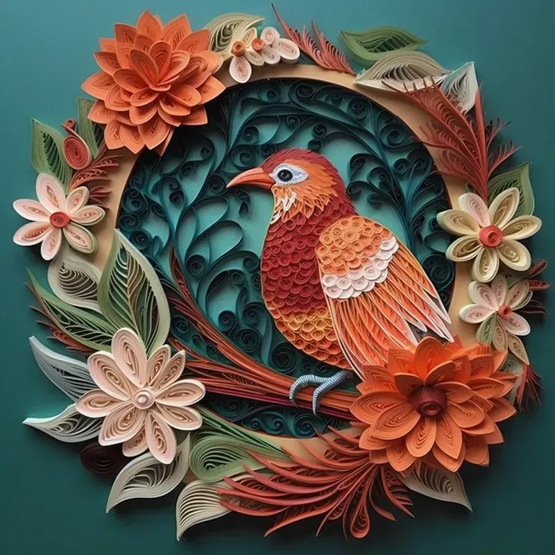 Realistic Artistic Art Paper Compositions