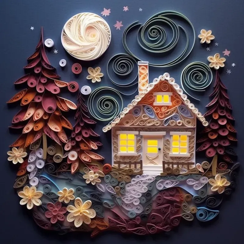 Realistic Artistic Art Paper Compositions