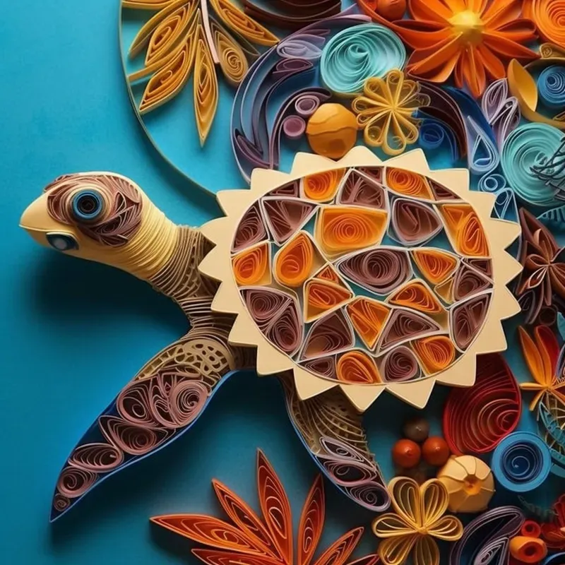 Realistic Artistic Art Paper Compositions