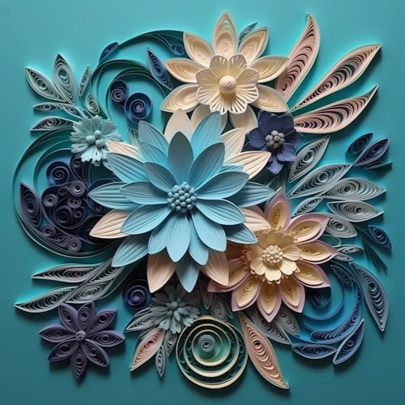 Realistic Artistic Art Paper Compositions