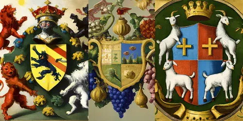 Classic Family Crest Or Coat Of Arms generated by dalle