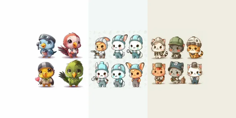 Cute Animals Sheets In Roleplay generated by undefined