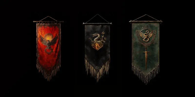 Medieval Heraldic Banners generated by undefined