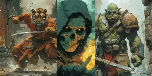 Fantasy Comic Book Covers generated by midjourney