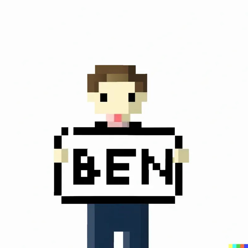 Pixel Sign Holder