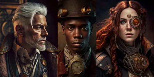 Amazing Steampunk Portraits generated by midjourney