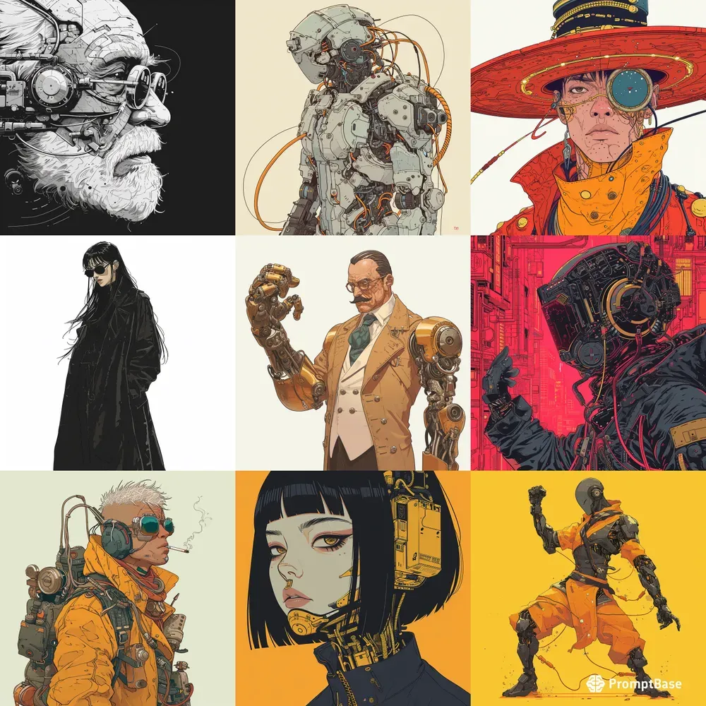 Exciting Cyberpunk Portrait Studies
