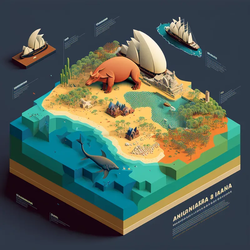 Squared Territories With Signature Items Of Countries