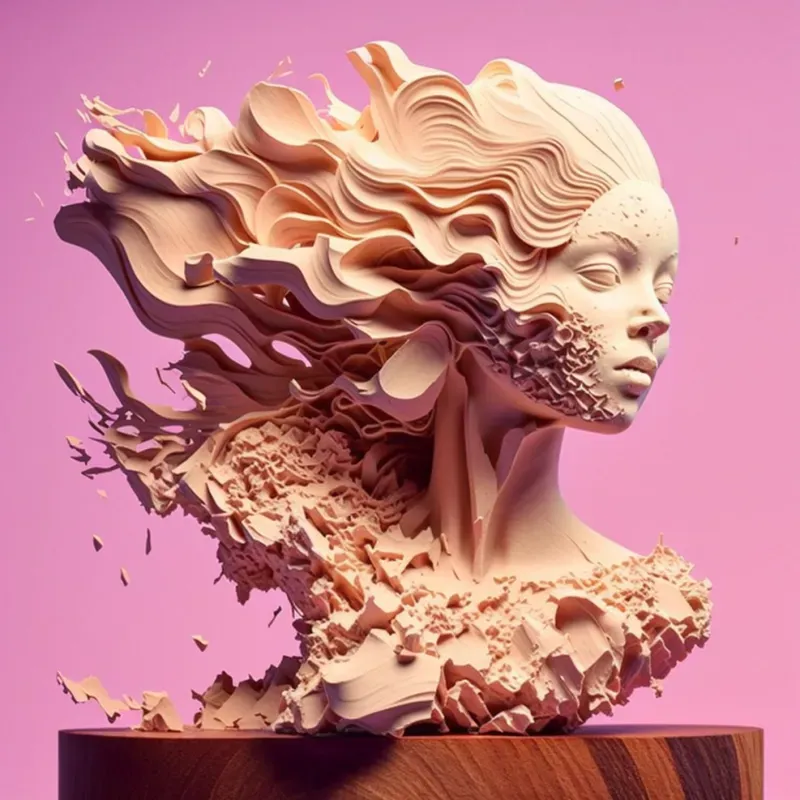 Models Carved From Wood