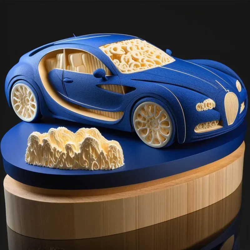 Models Carved From Wood