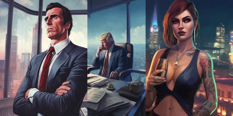 Grand Theft Auto Illustrations generated by undefined