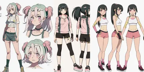Create Aesthetics Manga Characters generated by midjourney