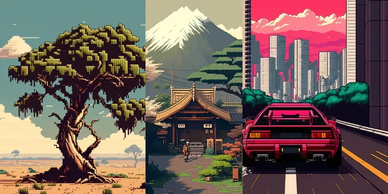 16 Bit Pixel Art generated by undefined