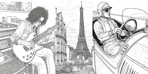 Retro Comic Illustrations generated by midjourney