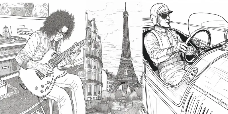 Retro Comic Illustrations generated by undefined