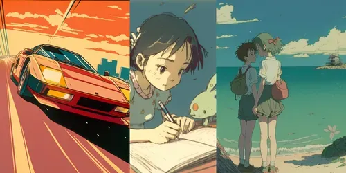 Lofi Illustrations In Ghibli Studio Style generated by midjourney