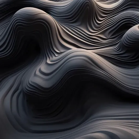3D Fluid Shapes In Topography
