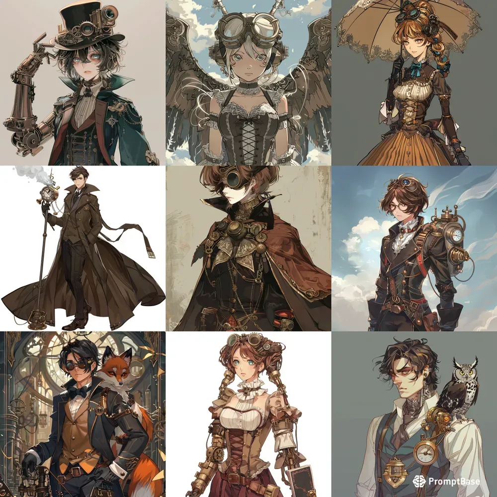 Steampunk Anime Characters