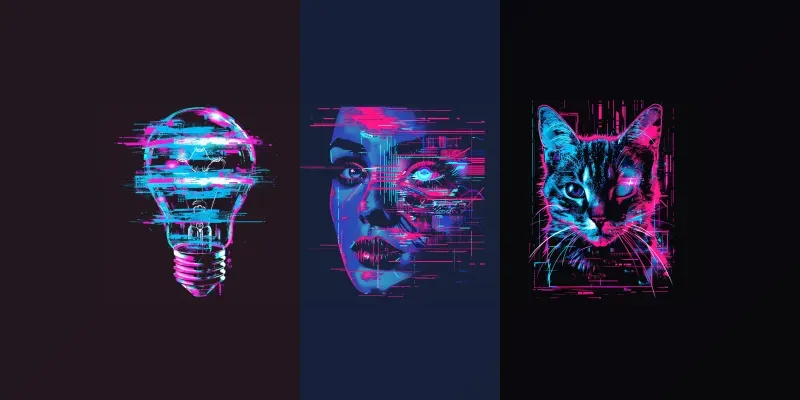 Neon Cyberpunk Tee Tshirt Designs generated by undefined