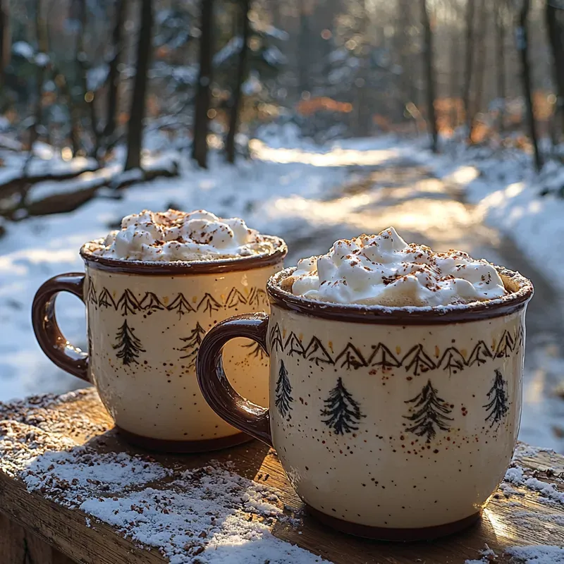Christmas Accents In The Snow